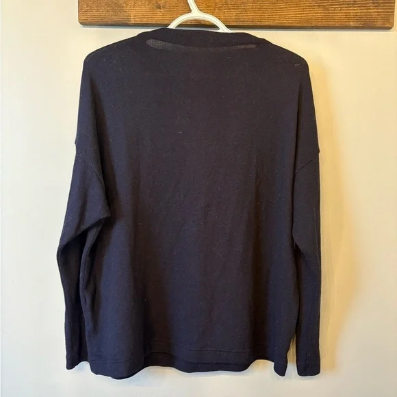 Uniqlo Navy Blue Cowl Neck Sweater size L - Picture 7 of 10